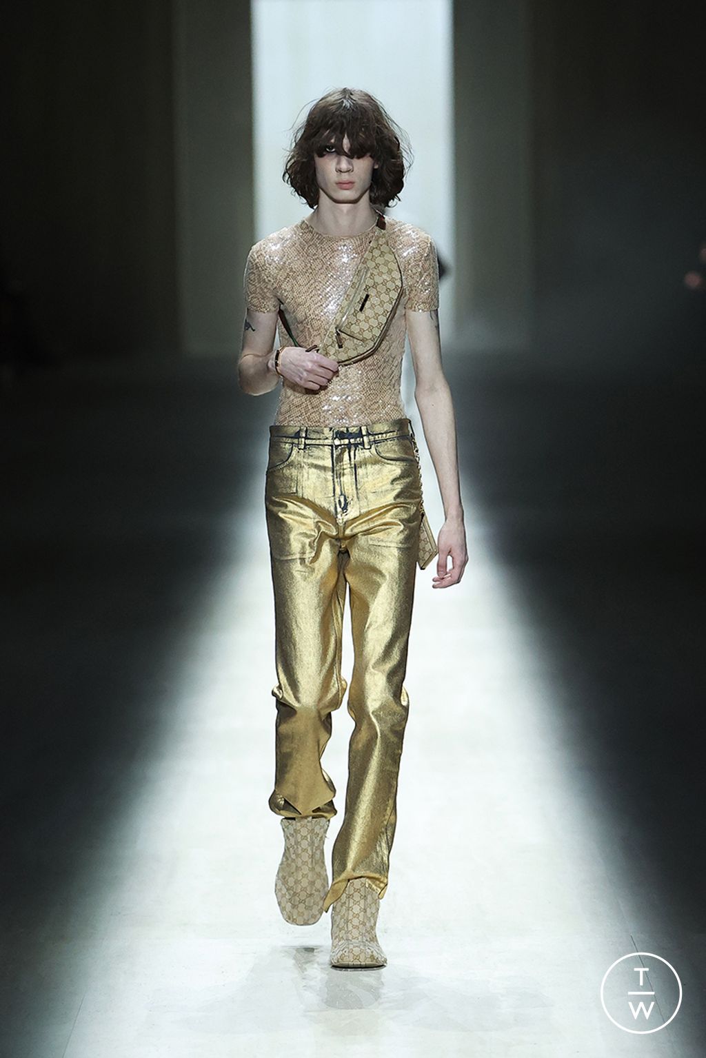 Fashion Week Milan Fall/Winter 2026 look 28 from the Gucci collection 女装