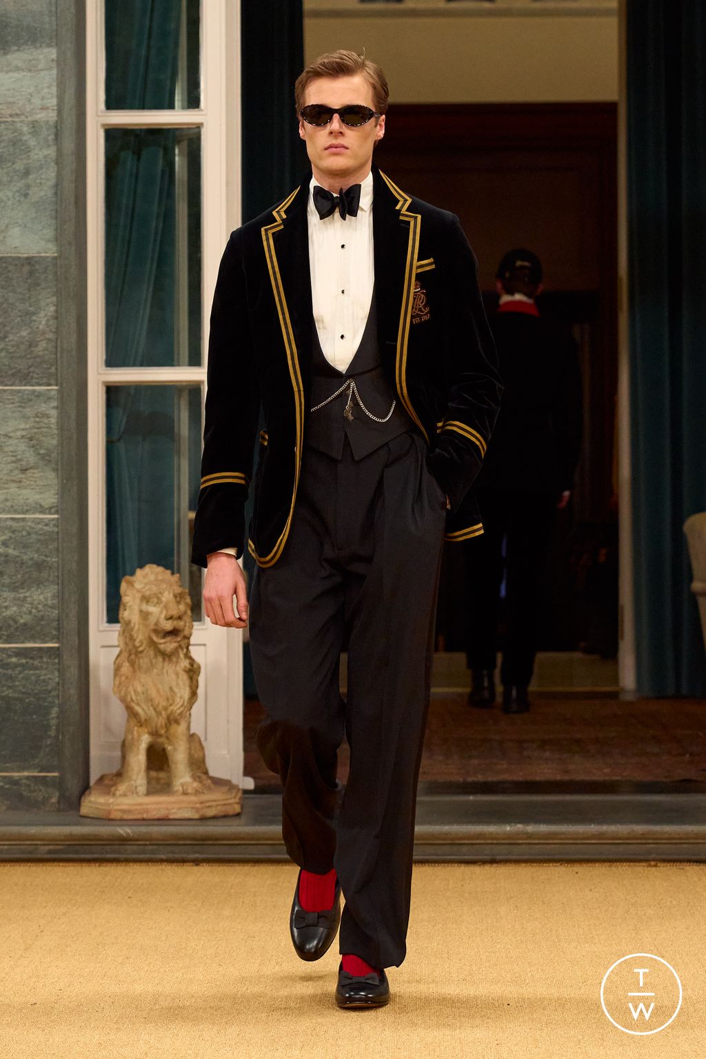 Fashion Week Milan Fall/Winter 2026 look 28 from the Polo Ralph Lauren collection menswear