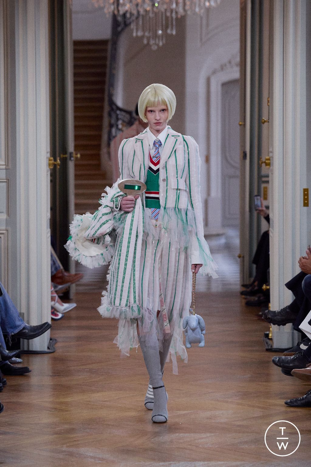 Fashion Week Paris Spring/Summer 2026 look 28 from the Thom Browne collection womenswear