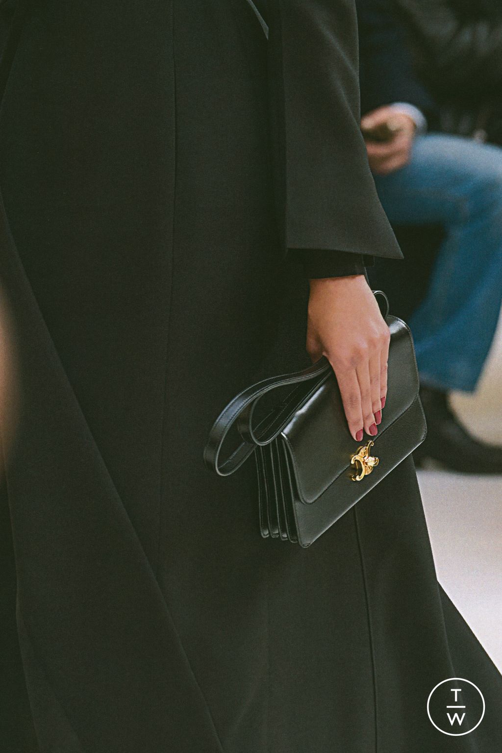 Fashion Week Paris Fall/Winter 2026 look 3 from the Celine collection womenswear accessories