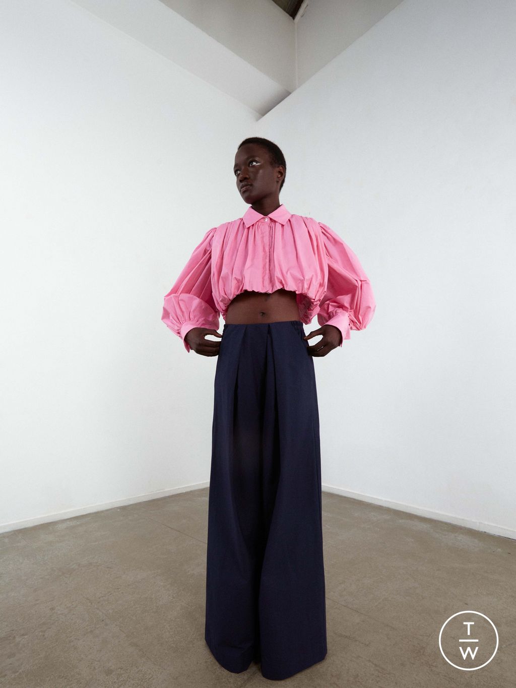 Fashion Week Paris Resort 2024 look 3 from the Dawei collection womenswear