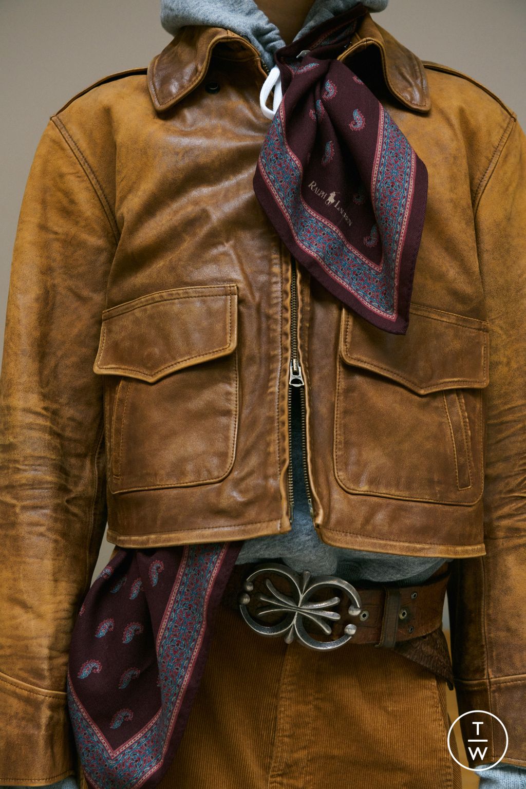 Fashion Week New York Fall/Winter 2026 look 2 from the Polo Ralph Lauren collection womenswear accessories