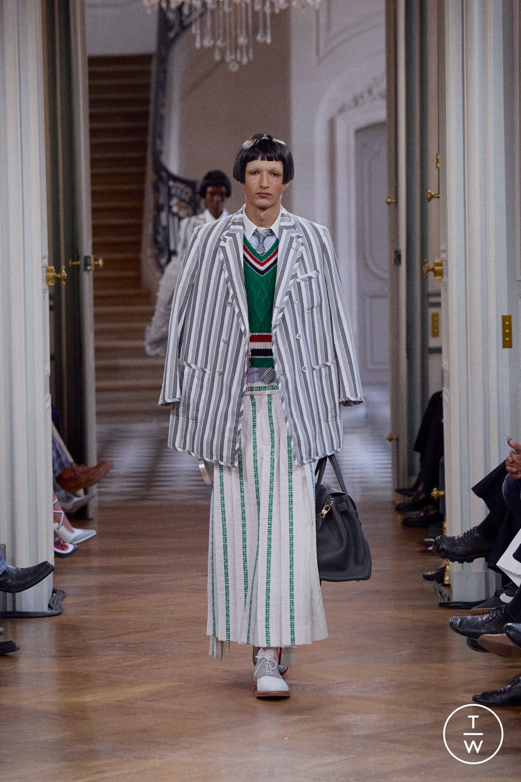 Fashion Week Paris Spring/Summer 2026 look 30 from the Thom Browne collection womenswear