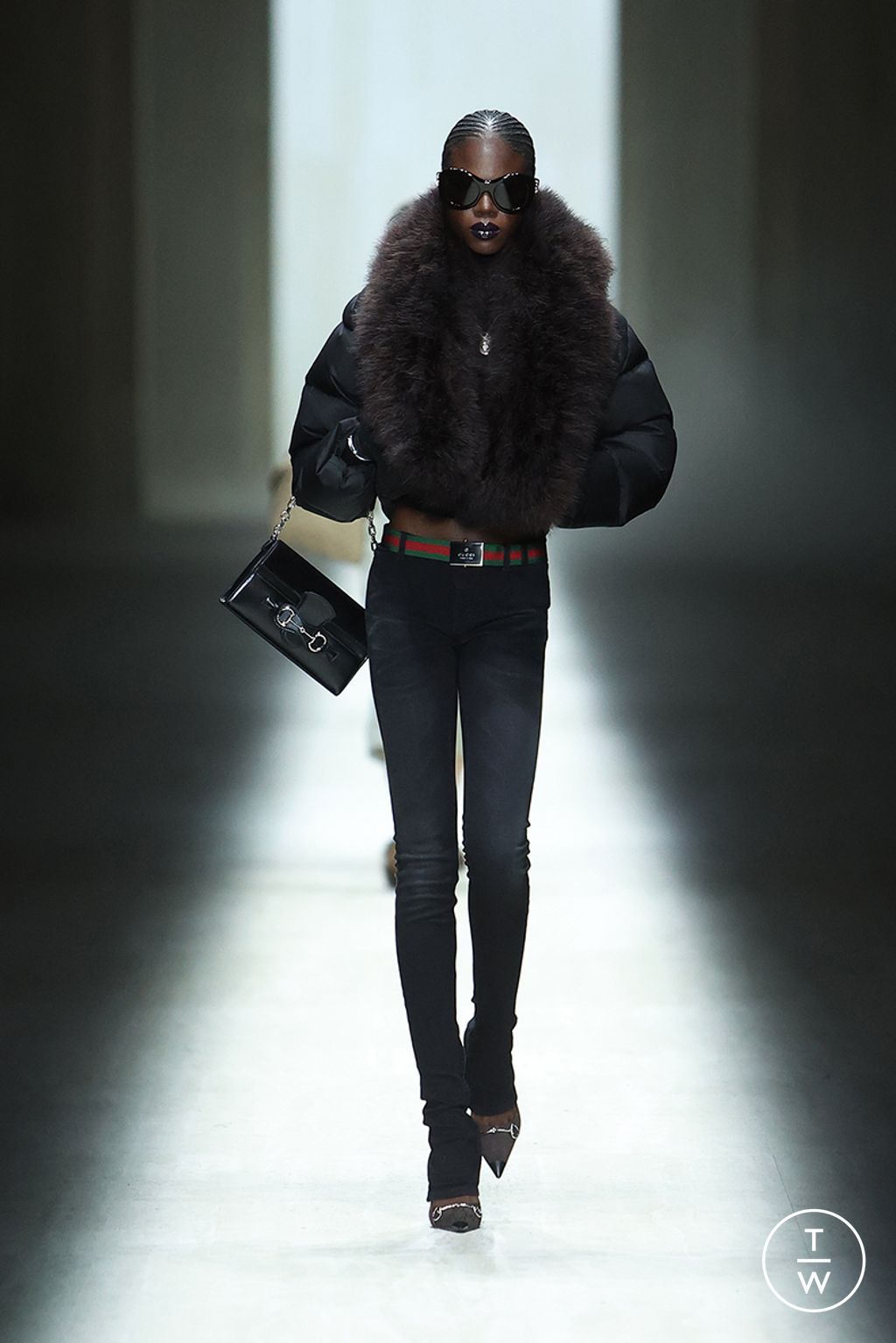 Fashion Week Milan Fall/Winter 2026 look 32 from the Gucci collection womenswear