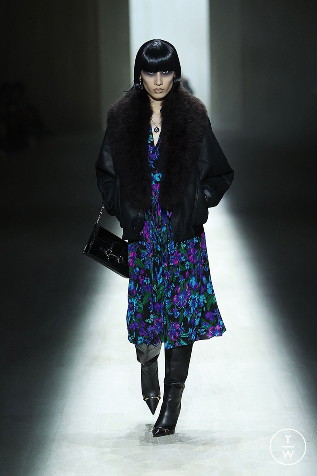 Fashion Week Milan Fall/Winter 2026 look 38 from the Gucci collection womenswear