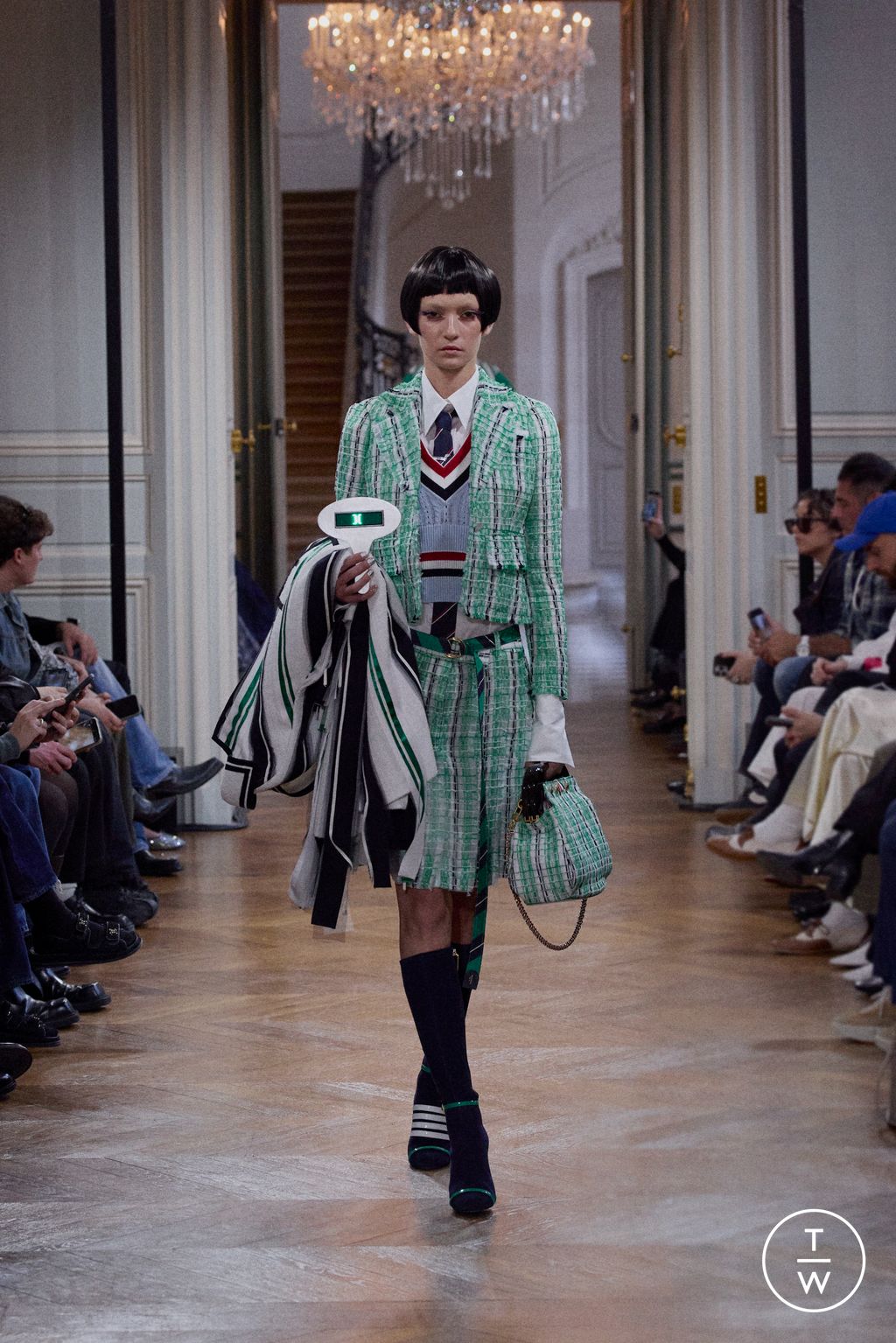 Fashion Week Paris Spring/Summer 2026 look 38 from the Thom Browne collection 女装
