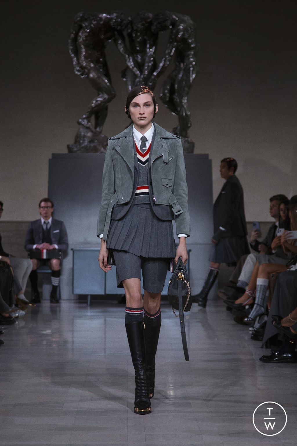Fashion Week New York Fall/Winter 2026 look 4 de la collection Thom Browne womenswear
