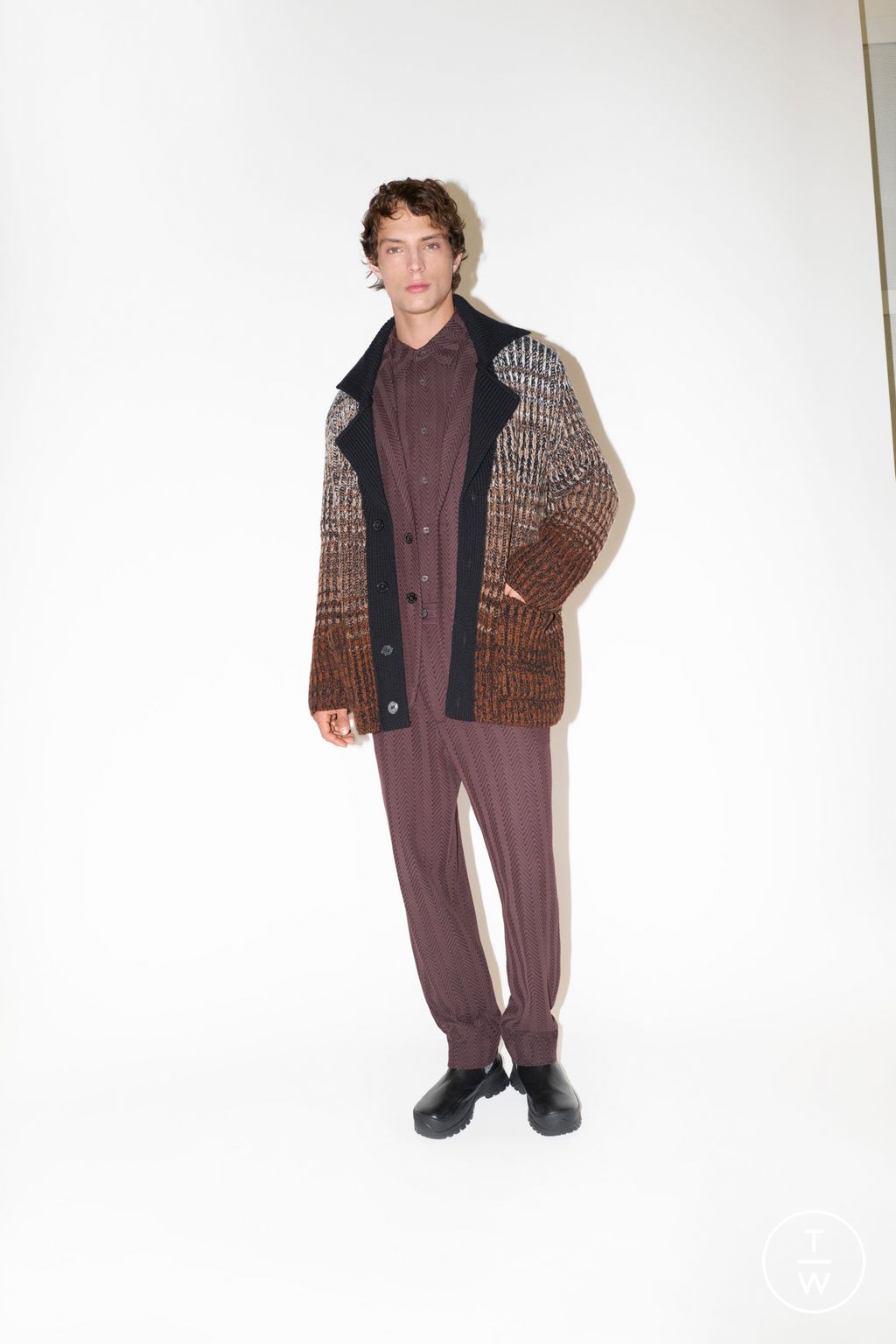 Fashion Week Milan Fall/Winter 2024 look 4 from the Missoni collection menswear
