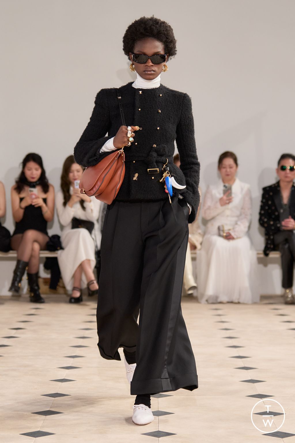 Fashion Week Paris Spring/Summer 2026 look 4 from the Celine collection menswear