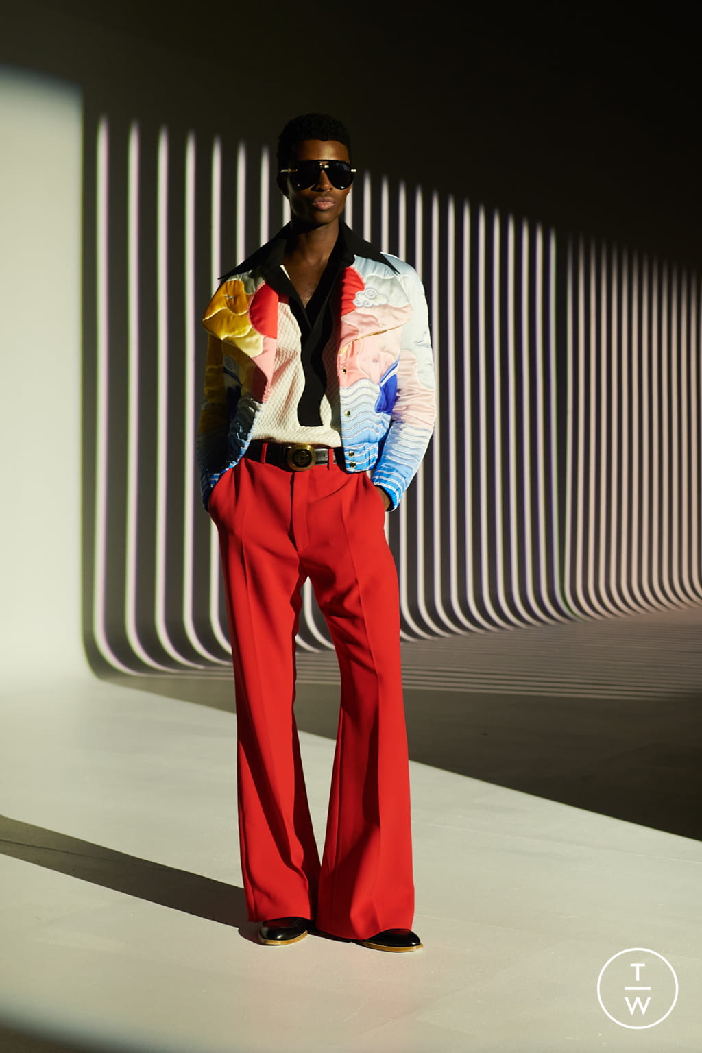 Fashion Week Paris Spring/Summer 2022 look 44 from the Casablanca collection menswear