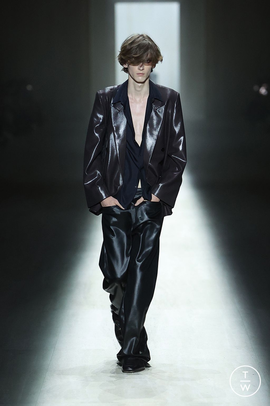 Fashion Week Milan Fall/Winter 2026 look 45 from the Gucci collection womenswear