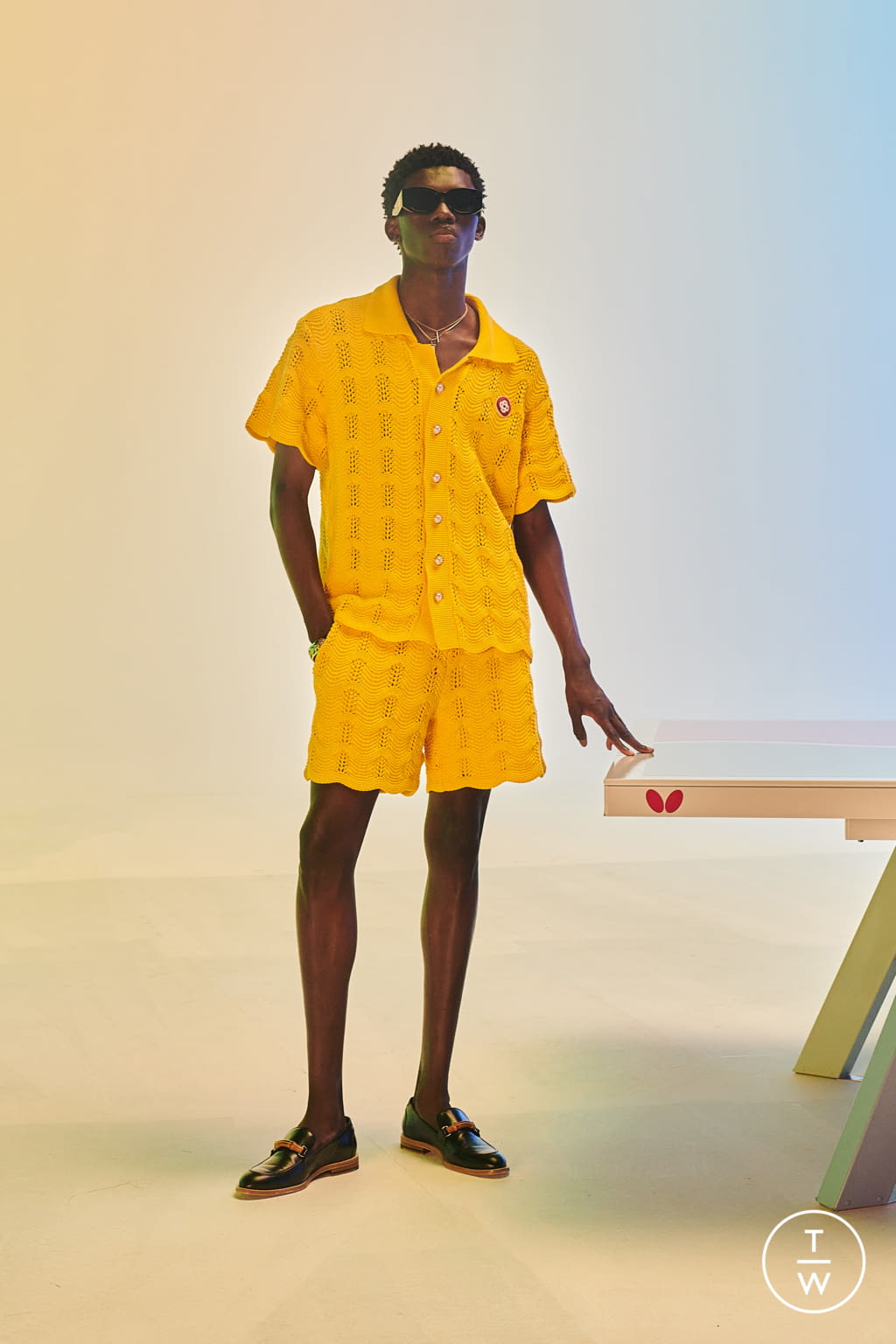 Fashion Week Paris Spring/Summer 2022 look 46 from the Casablanca collection menswear