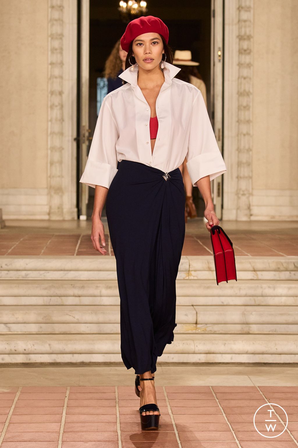 Fashion Week New York Spring/Summer 2023 look 48 from the Ralph Lauren collection womenswear