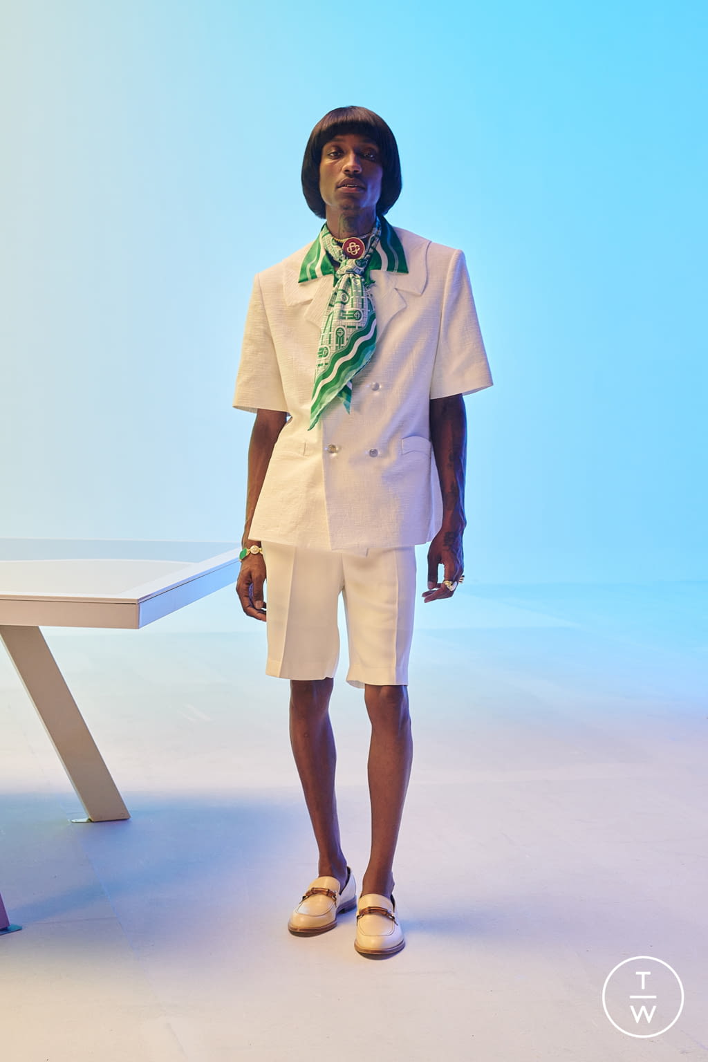 Fashion Week Paris Spring/Summer 2022 look 49 from the Casablanca collection menswear