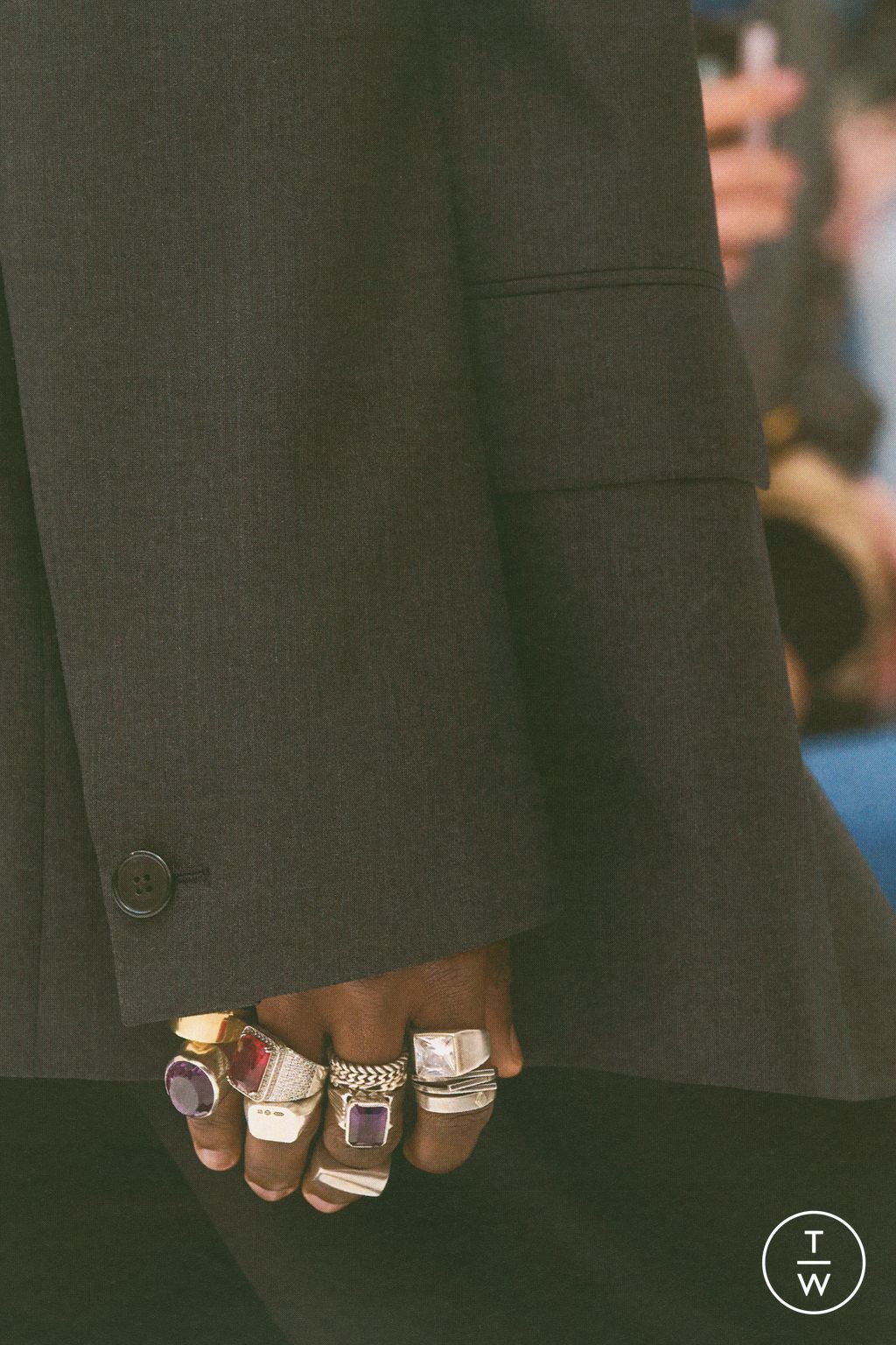 Fashion Week Paris Fall/Winter 2026 look 6 from the Celine collection womenswear accessories