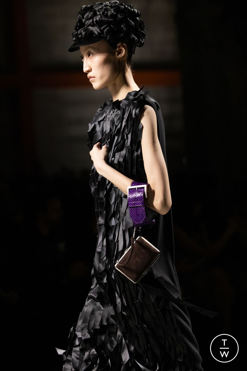 Fashion Week Milan Fall/Winter 2024 look 21 from the Prada collection womenswear accessories