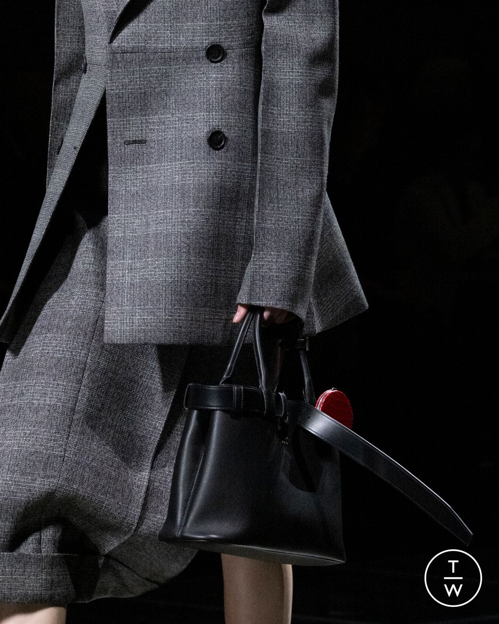 Fashion Week Milan Fall/Winter 2024 look 3 from the Prada collection womenswear accessories