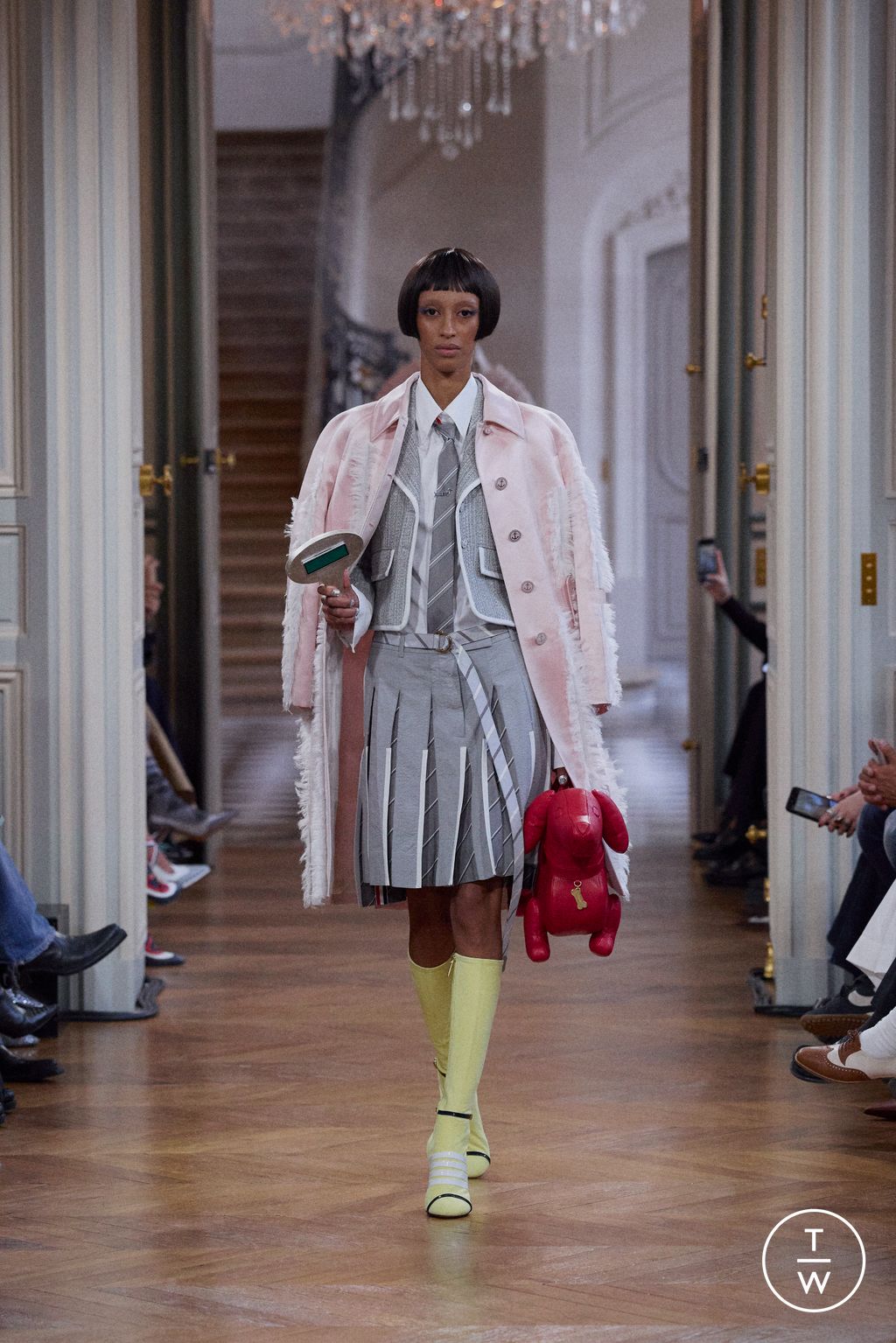 Fashion Week Paris Spring/Summer 2026 look 6 from the Thom Browne collection womenswear