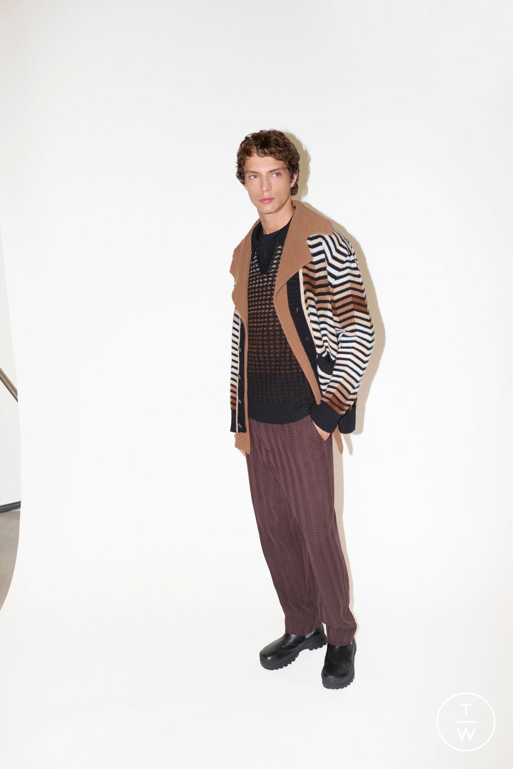 Fashion Week Milan Fall/Winter 2024 look 6 from the Missoni collection menswear