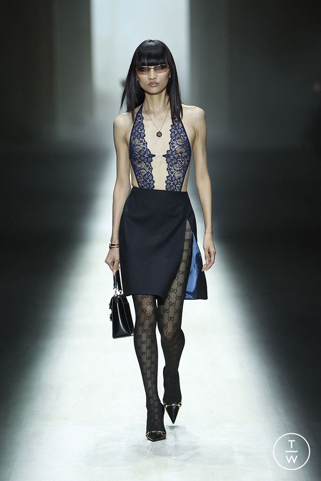 Fashion Week Milan Fall/Winter 2026 look 63 from the Gucci collection womenswear