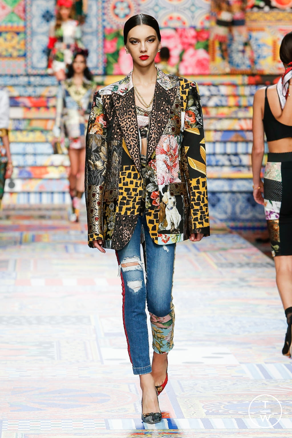 Fashion Week Milan Spring/Summer 2021 look 7 from the Dolce & Gabbana collection womenswear