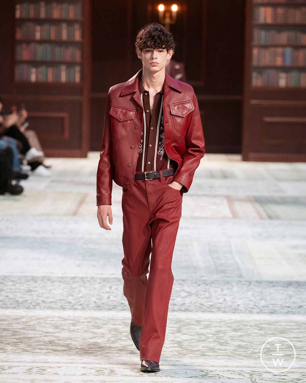 Fashion Week Paris Fall/Winter 2026 look 7 from the Amiri collection menswear