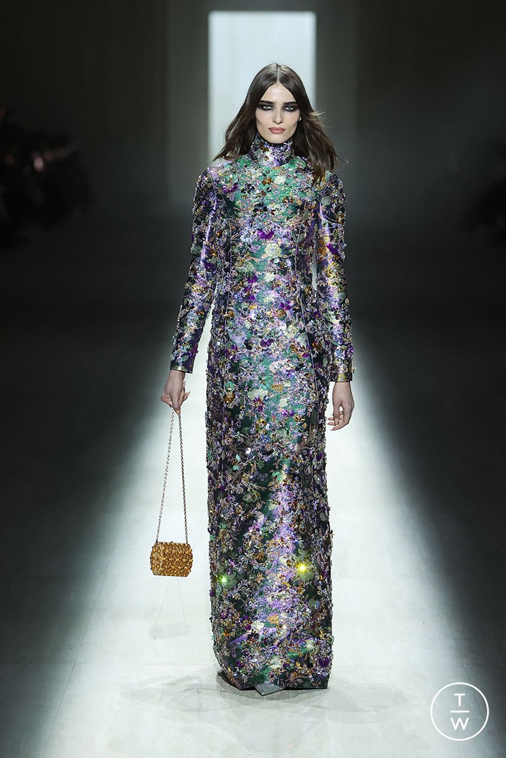 Fashion Week Milan Fall/Winter 2026 look 77 from the Gucci collection womenswear