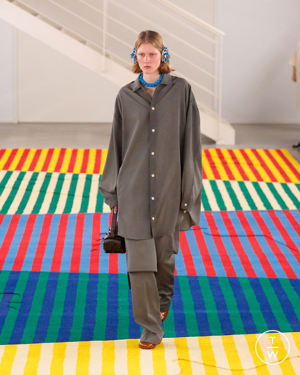 Fashion Week Milan Fall/Winter 2024 look 7 de la collection Sunnei womenswear