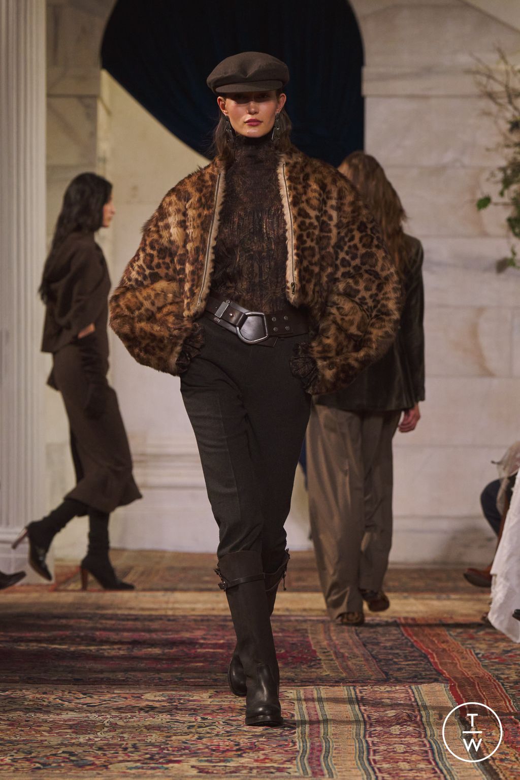 Fashion Week New York Fall/Winter 2026 look 8 from the Ralph Lauren collection womenswear
