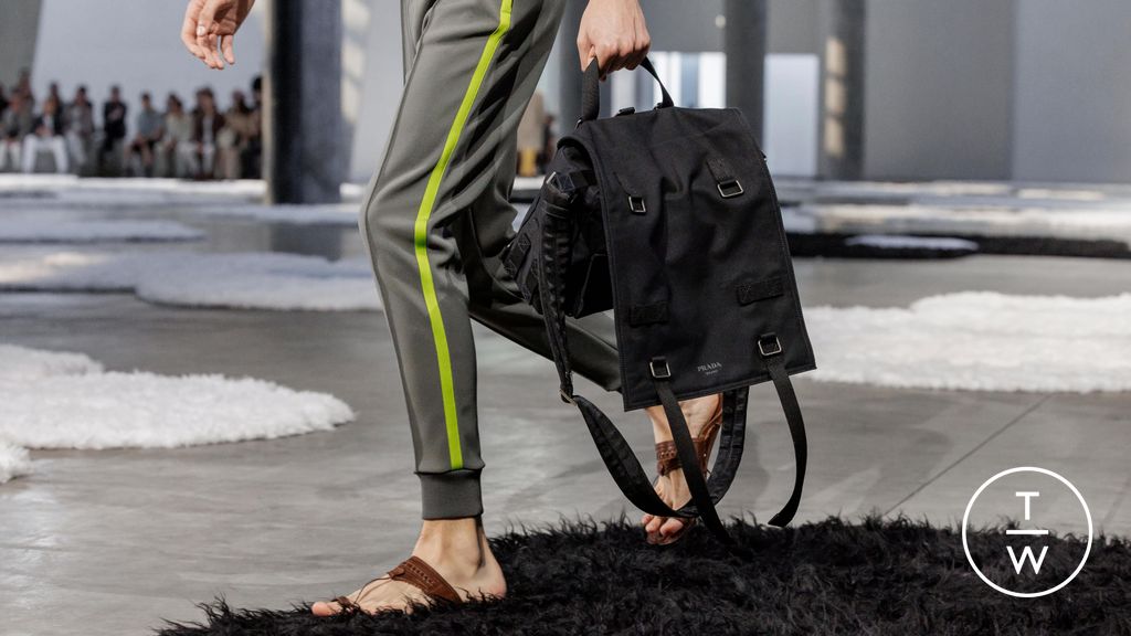 Fashion Week Milan Spring/Summer 2026 look 13 from the Prada collection menswear accessories
