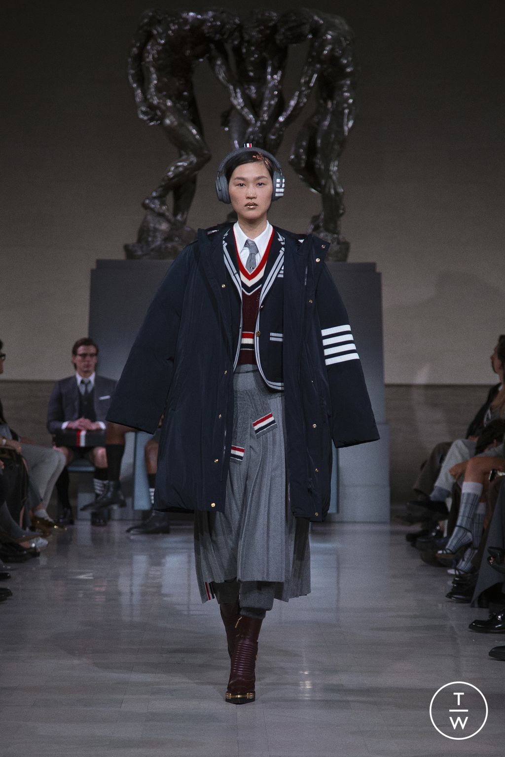 Fashion Week New York Fall/Winter 2026 look 9 de la collection Thom Browne womenswear