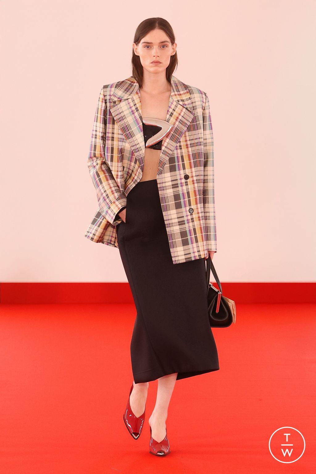 Fashion Week New York Spring/Summer 2026 look 1 from the Brandon Maxwell collection 女装