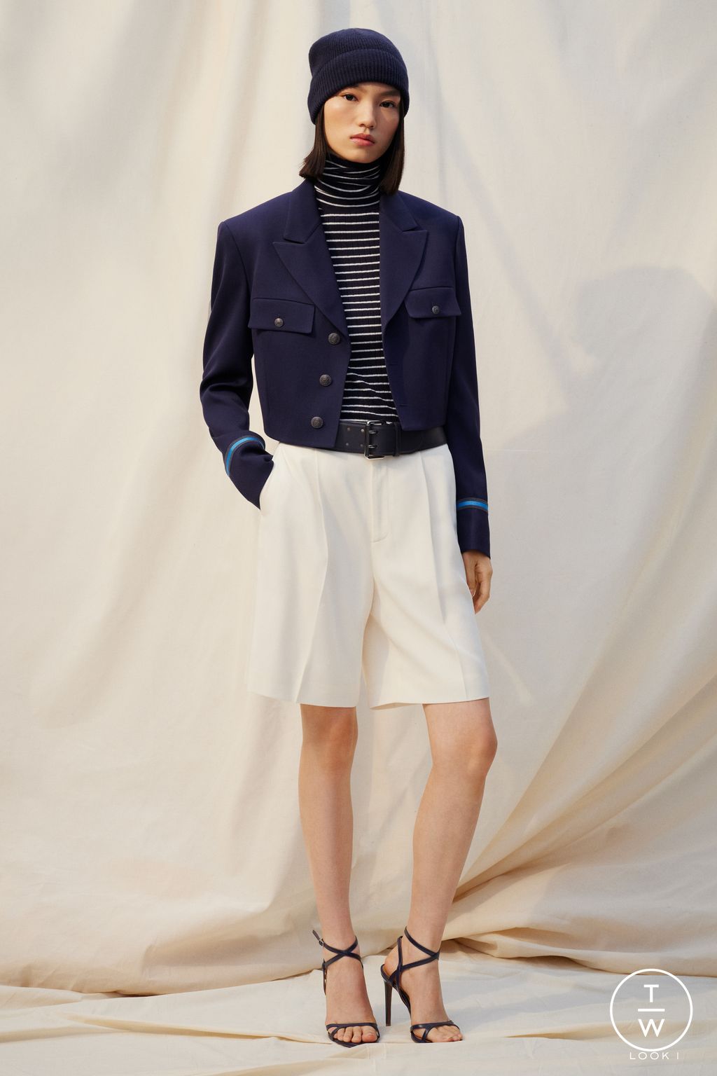 Fashion Week New York Resort 2026 look 1 from the Ralph Lauren collection womenswear