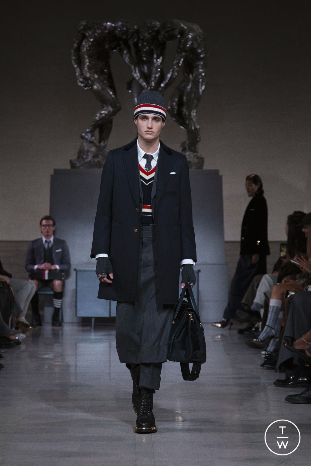 Fashion Week New York Fall/Winter 2026 look 10 de la collection Thom Browne womenswear