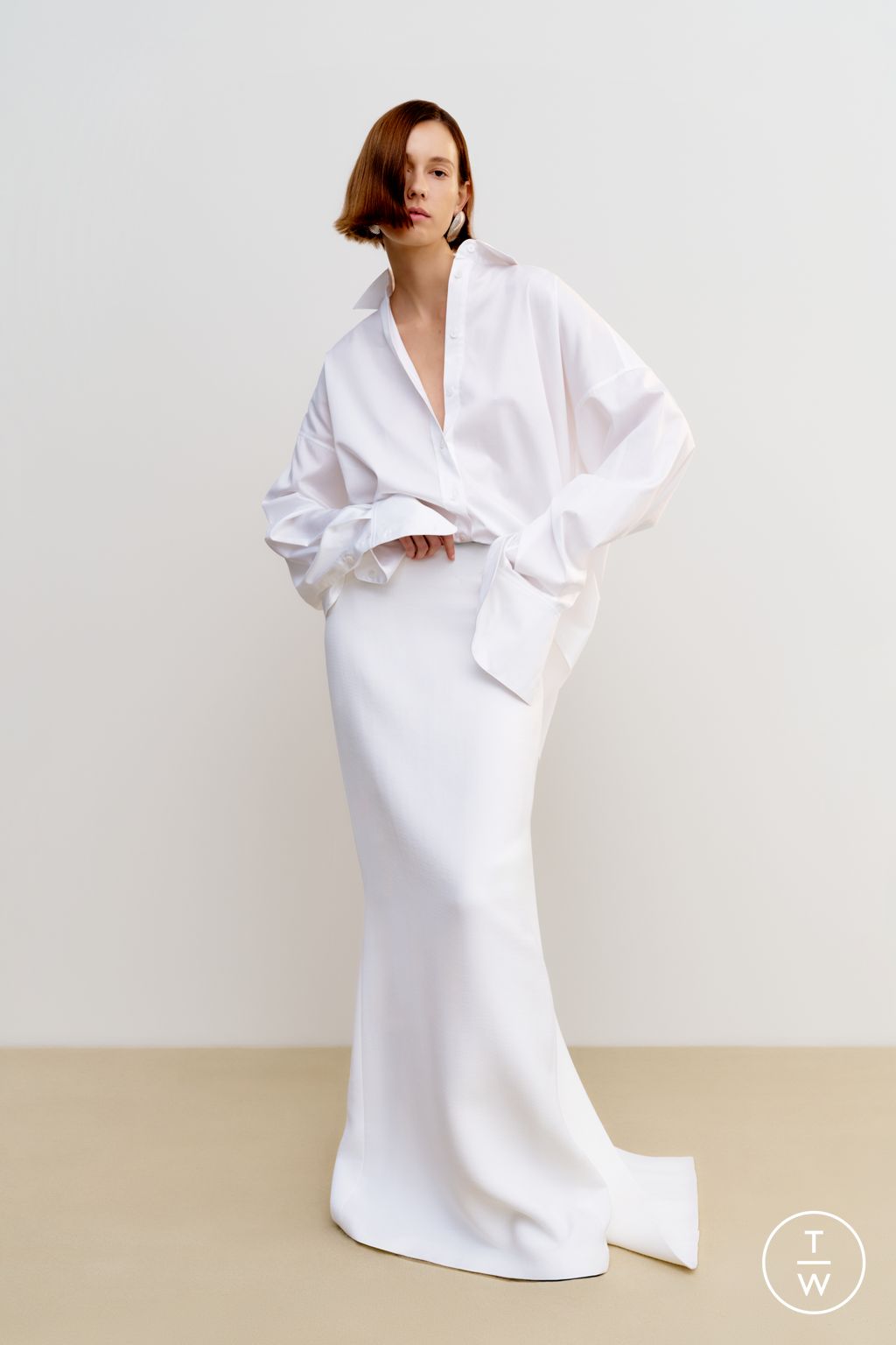 Fashion Week New York Resort 2026 look 10 from the Brandon Maxwell collection 女装