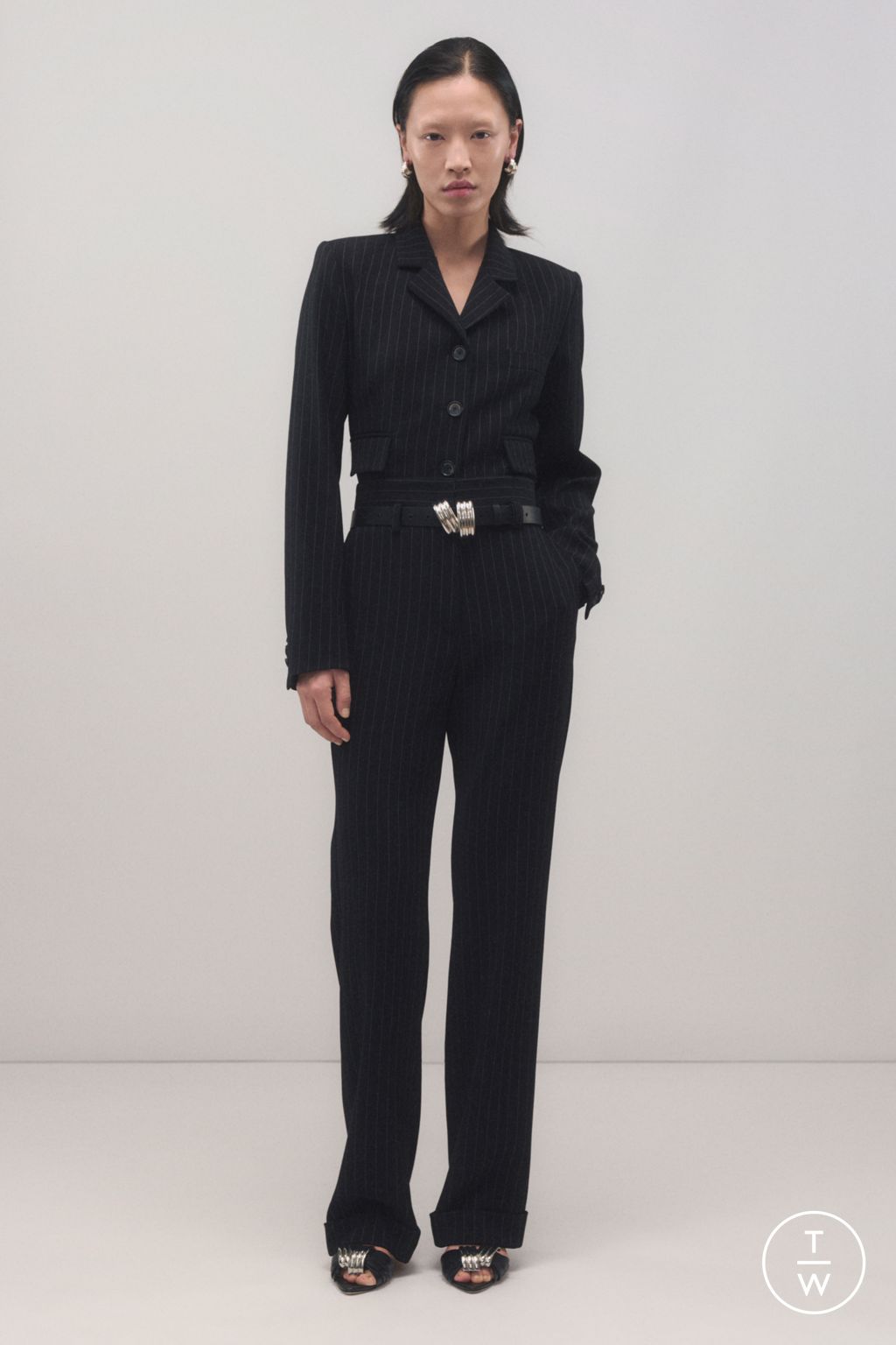 Fashion Week New York Pre-Fall 2025 look 10 from the Brandon Maxwell collection womenswear
