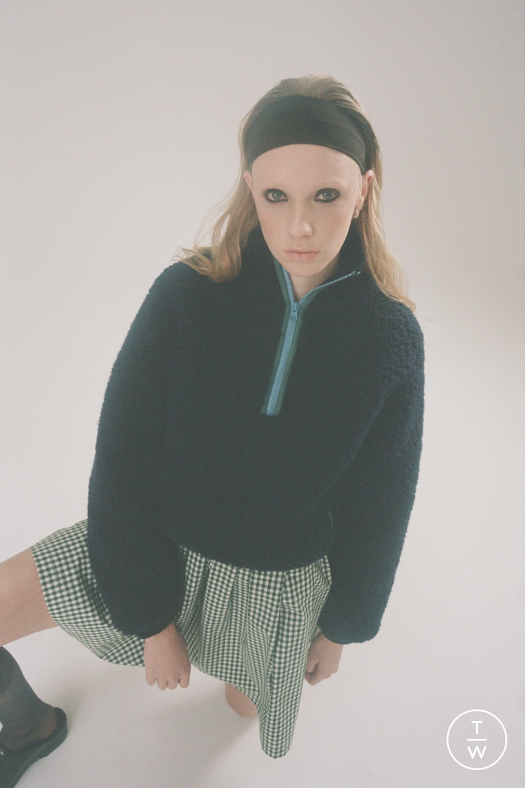 Fashion Week New York Fall/Winter 2021 look 10 from the Sandy Liang collection 女装