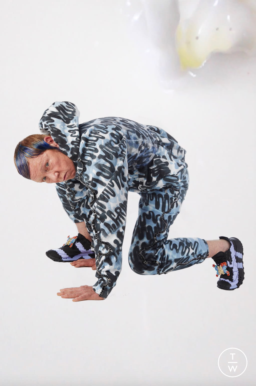 Fashion Week New York Fall/Winter 2021 look 10 from the Collina Strada collection womenswear