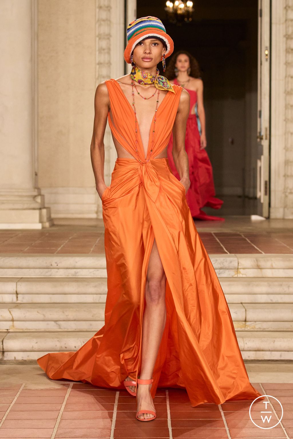 Fashion Week New York Spring/Summer 2023 look 100 from the Ralph Lauren collection 女装