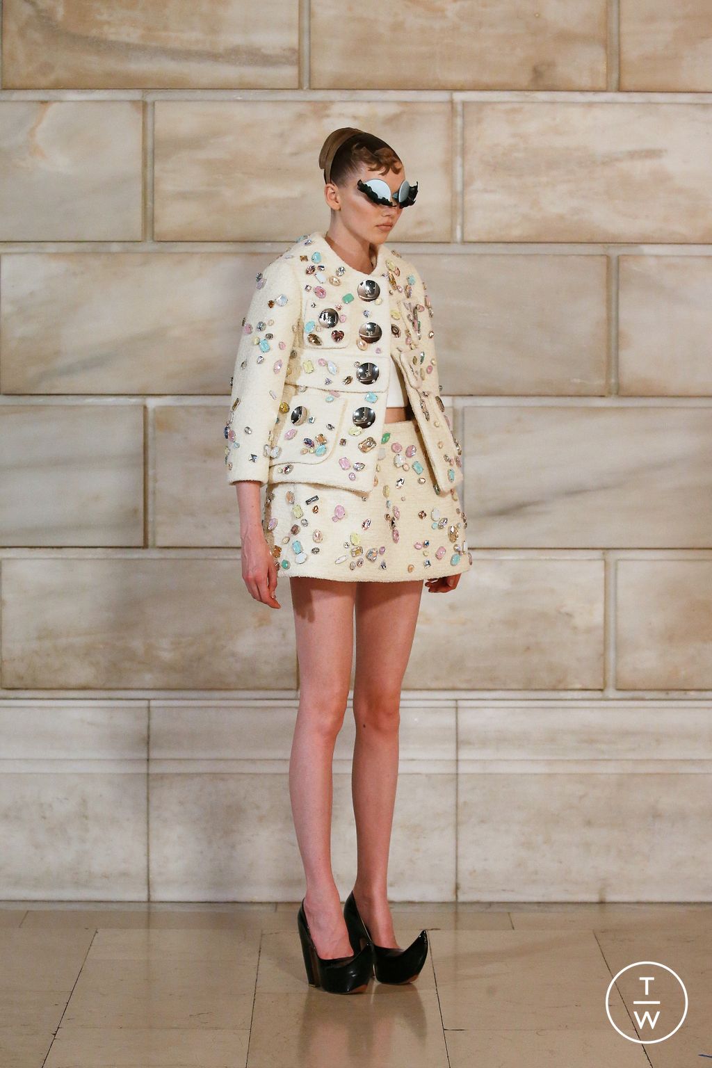Fashion Week New York Fall/Winter 2024 look 10 from the Marc Jacobs collection womenswear