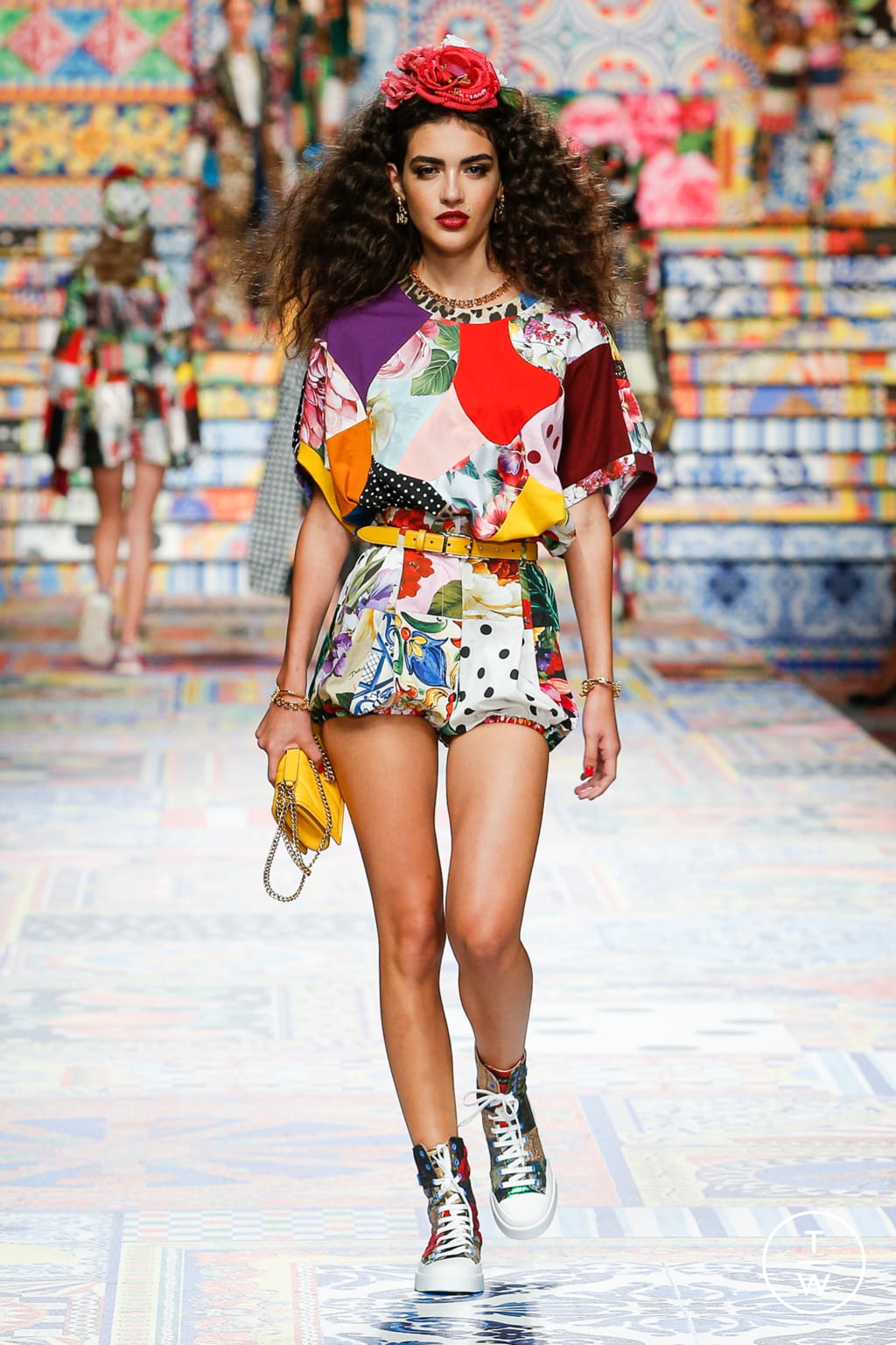 Fashion Week Milan Spring/Summer 2021 look 11 from the Dolce & Gabbana collection womenswear