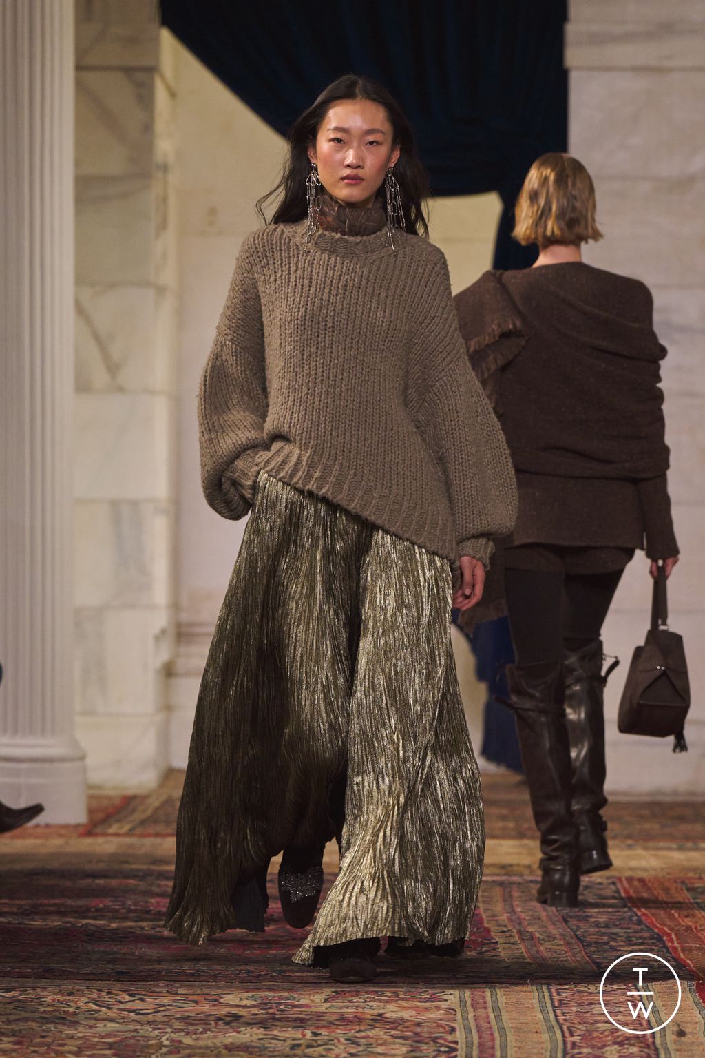 Fashion Week New York Fall/Winter 2026 look 11 de la collection Ralph Lauren womenswear