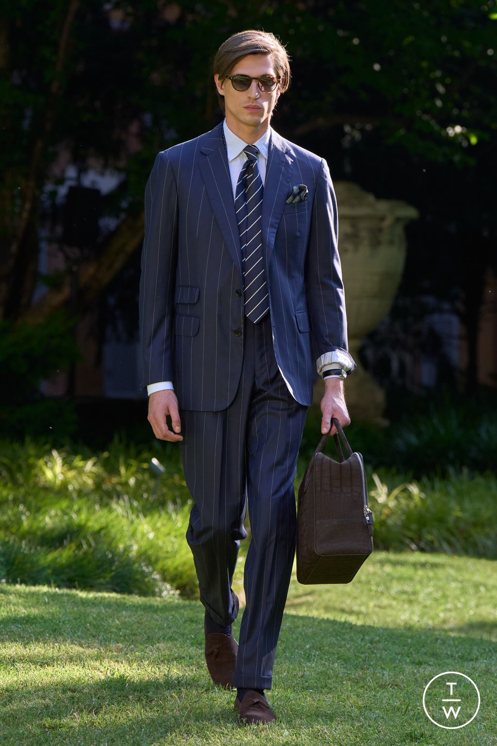 Fashion Week Milan Spring/Summer 2026 look 11 de la collection Dunhill menswear