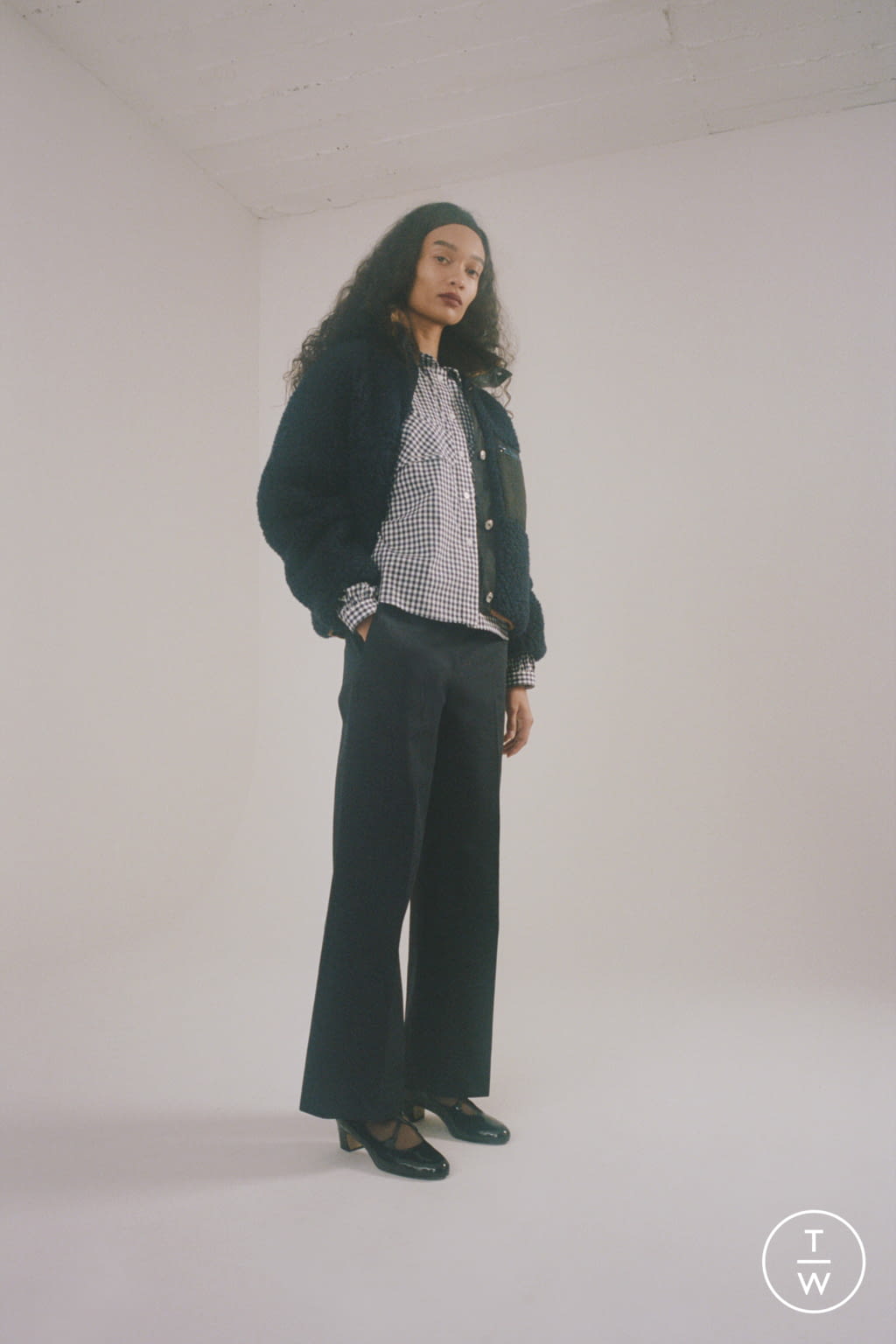 Fashion Week New York Fall/Winter 2021 look 11 from the Sandy Liang collection womenswear