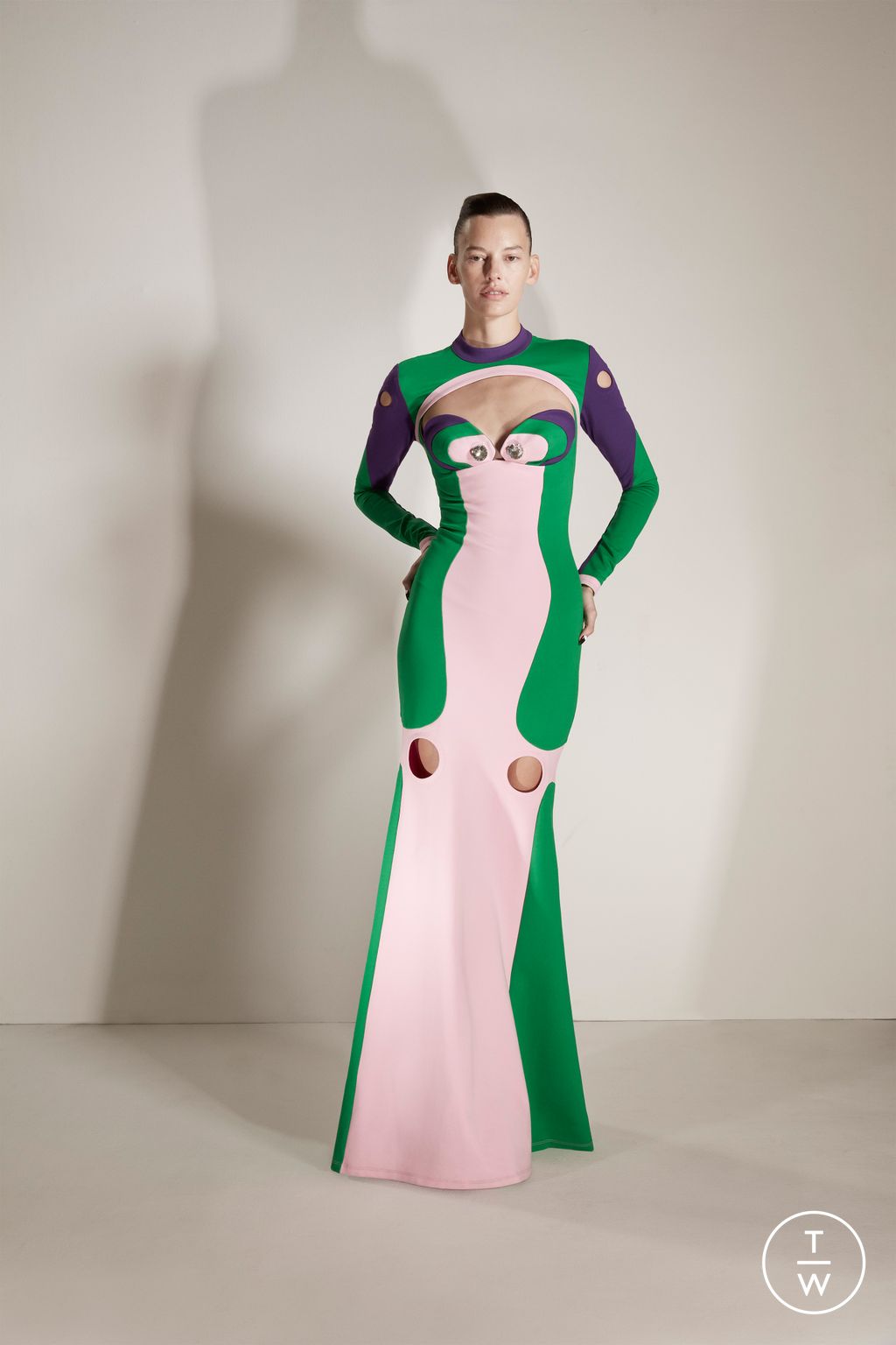 Fashion Week New York Pre-Fall 2023 look 12 from the Area collection 女装