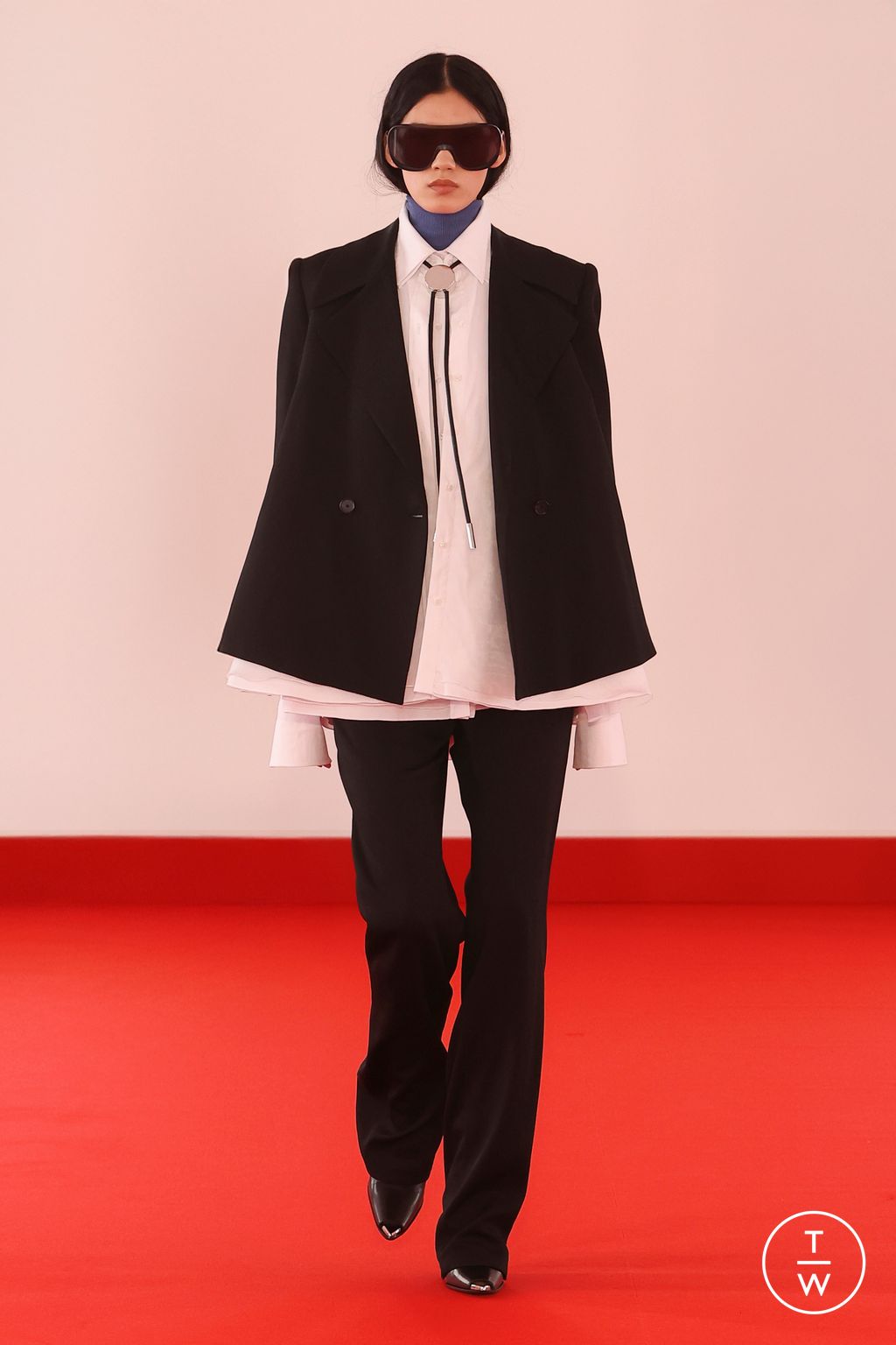 Fashion Week New York Spring/Summer 2026 look 12 from the Brandon Maxwell collection womenswear