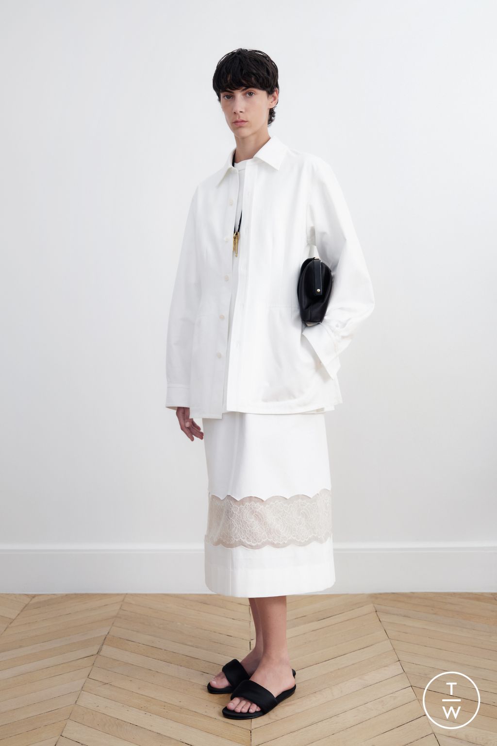 Fashion Week Paris Resort 2026 look 12 from the Carven collection womenswear
