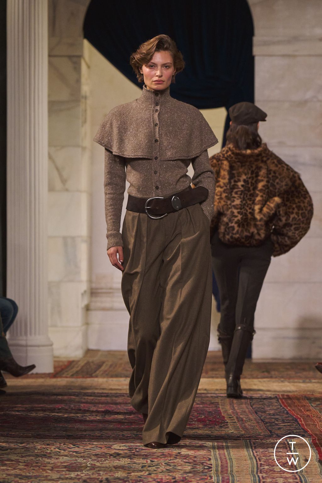 Fashion Week New York Fall/Winter 2026 look 12 de la collection Ralph Lauren womenswear