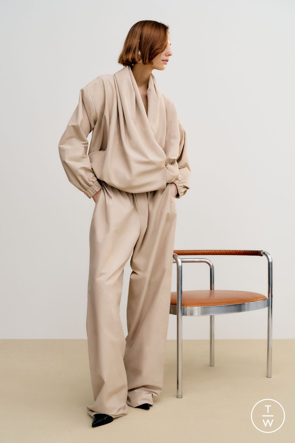 Fashion Week New York Resort 2026 look 12 from the Brandon Maxwell collection womenswear