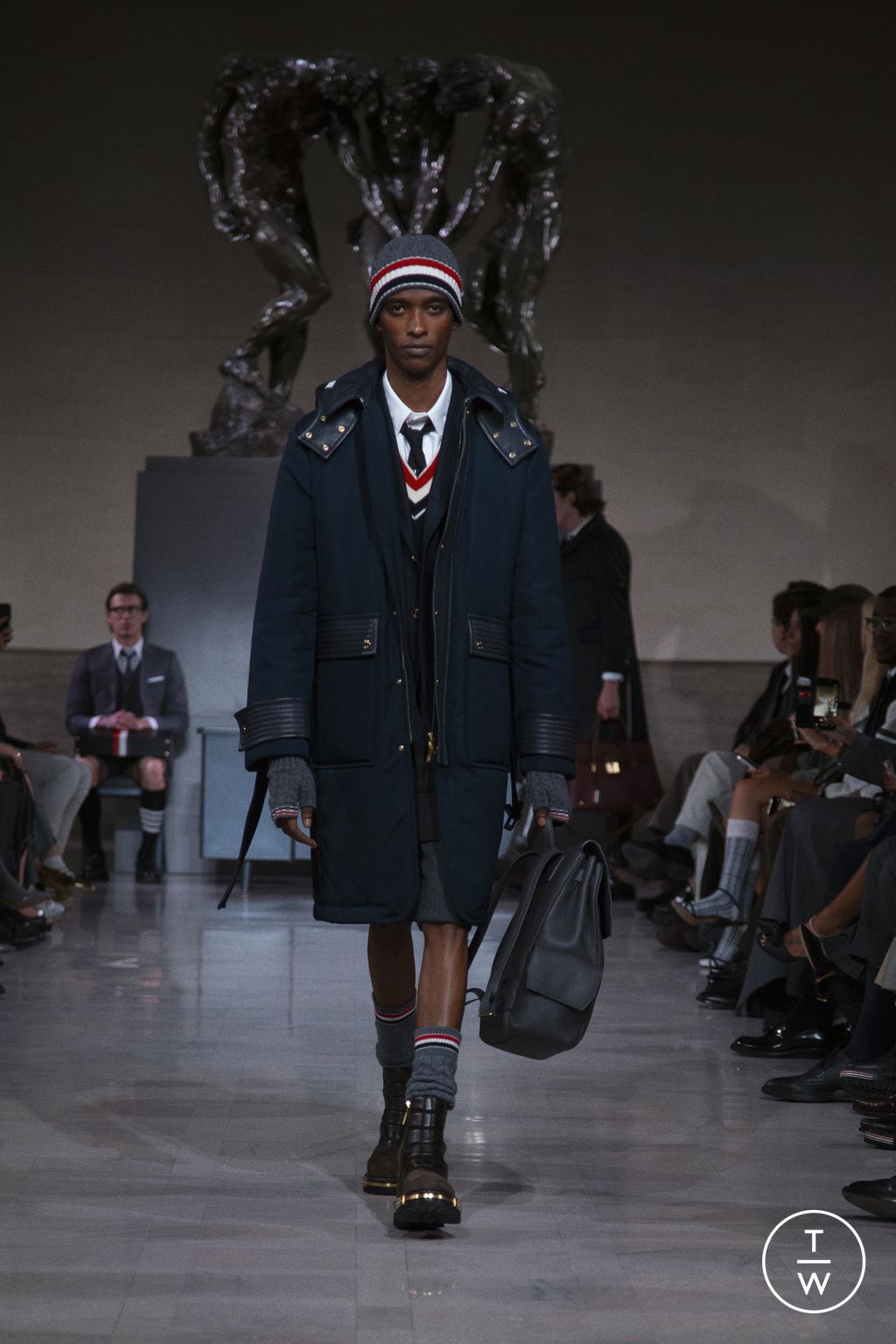 Fashion Week New York Fall/Winter 2026 look 12 de la collection Thom Browne womenswear